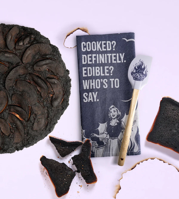 The Reluctant Chef Tea Towel & Spatula Set | 6 Styles