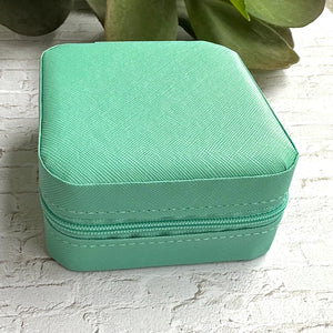 Vegan Leather Travel Jewelry Box