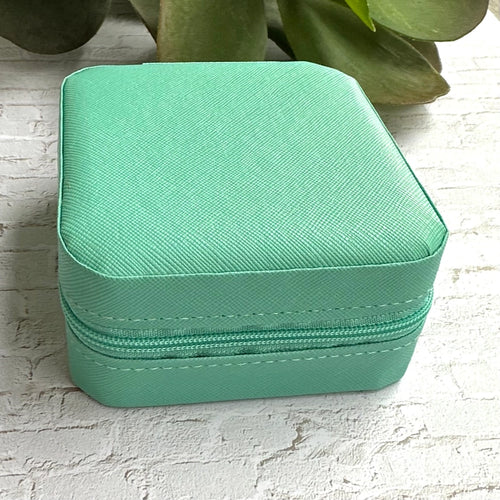 Vegan Leather Travel Jewelry Box