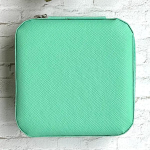 Vegan Leather Travel Jewelry Box