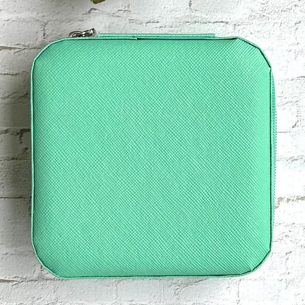 Vegan Leather Travel Jewelry Box