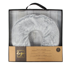 Faux Fur Warming Neck Wrap | Frosted Grey