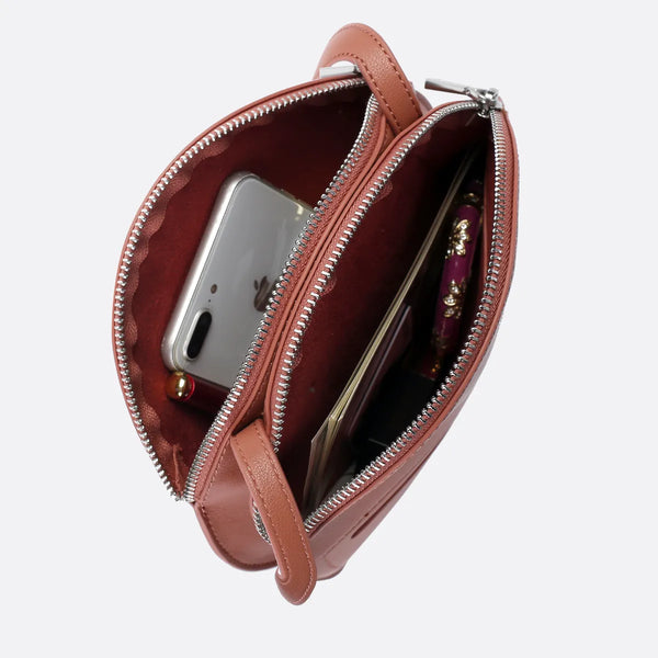 Pixie Mood Pheobe Circle Crossbody Bag - Dusty Rose