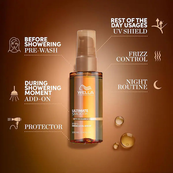 Wella Ultimate Smooth Miracle Oil Serum | 3.3 fl oz / 100mL